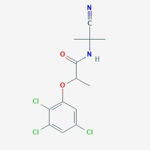 molecular formula C13H13Cl3N2O2 B14553885 N-(2-Cyanopropan-2-yl)-2-(2,3,5-trichlorophenoxy)propanamide CAS No. 62047-36-3