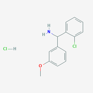 molecular formula C14H15Cl2NO B1455390 (2-氯苯基)(3-甲氧基苯基)甲胺盐酸盐 CAS No. 1354954-47-4