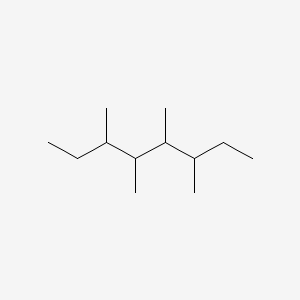 molecular formula C12H26 B14553915 3,4,5,6-Tetramethyloctane CAS No. 62185-21-1