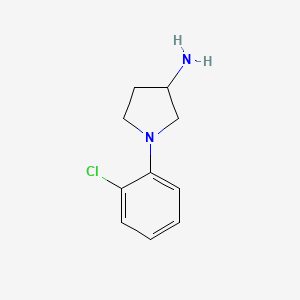 molecular formula C10H13ClN2 B1455392 1-(2-氯苯基)吡咯烷-3-胺 CAS No. 1178297-20-5