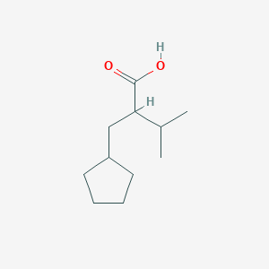B1455393 2-(Cyclopentylmethyl)-3-methylbutanoic acid CAS No. 1251251-50-9