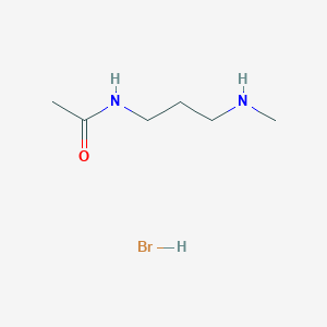 molecular formula C6H15BrN2O B1455394 N-[3-(甲基氨基)丙基]乙酰胺盐酸盐 CAS No. 1315367-78-2