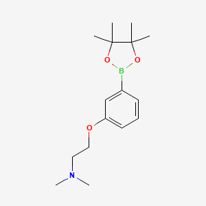 molecular formula C16H26BNO3 B1455397 3-[2-(Dimethylamino)ethoxy]phenylboronic Acid Pinacol Ester CAS No. 925940-40-5