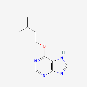 molecular formula C10H14N4O B14553981 6-(3-methylbutoxy)-7H-purine CAS No. 62134-30-9