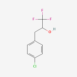 molecular formula C9H8ClF3O B1455401 3-(4-Chlorophenyl)-1,1,1-trifluoropropan-2-ol CAS No. 1148050-25-2