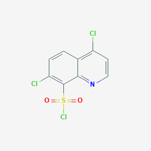 molecular formula C9H4Cl3NO2S B1455403 4,7-Dichloroquinoline-8-sulfonyl chloride CAS No. 1315366-33-6