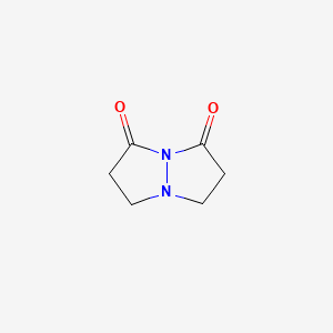 molecular formula C6H8N2O2 B14554036 Tetrahydro-1H,7H-pyrazolo[1,2-a]pyrazole-1,7-dione CAS No. 61892-79-3