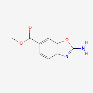 molecular formula C9H8N2O3 B1455410 Methyl 2-amino-1,3-benzoxazole-6-carboxylate CAS No. 851075-63-3