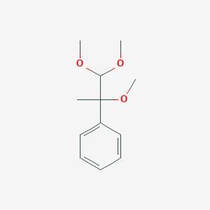molecular formula C12H18O3 B14554110 (1,2,2-Trimethoxy-1-methylethyl)benzene CAS No. 62134-82-1