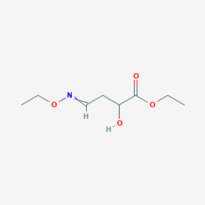 molecular formula C8H15NO4 B14554129 Ethyl 4-(ethoxyimino)-2-hydroxybutanoate CAS No. 61703-33-1
