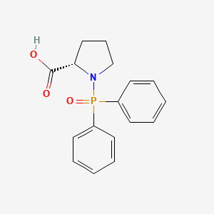 molecular formula C17H18NO3P B14554186 1-(Diphenylphosphoryl)-L-proline CAS No. 62056-92-2