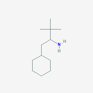 molecular formula C12H25N B1455419 1-Cyclohexyl-3,3-dimethylbutan-2-amine CAS No. 1250009-12-1