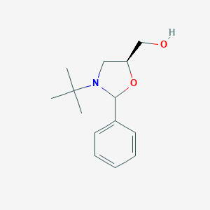 molecular formula C14H21NO2 B145542 5-Oxazolidinemethanol, 3-(1,1-dimethylethyl)-2-phenyl-, (5S)- CAS No. 194861-99-9
