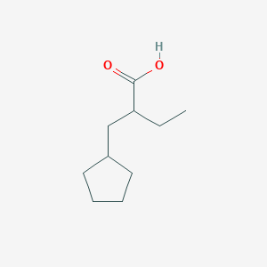 molecular formula C10H18O2 B1455424 2-(Cyclopentylmethyl)butanoic acid CAS No. 14276-86-9