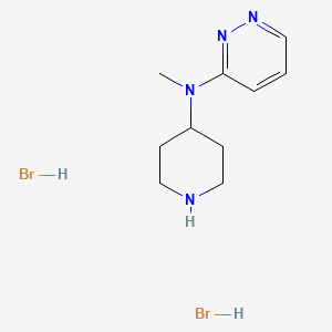 molecular formula C10H18Br2N4 B1455425 N-methyl-N-(piperidin-4-yl)pyridazin-3-amine dihydrobromide CAS No. 1311314-15-4