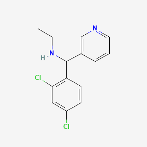 molecular formula C14H14Cl2N2 B1455427 [(2,4-Dichlorophenyl)(pyridin-3-yl)methyl](ethyl)amine CAS No. 1304390-10-0
