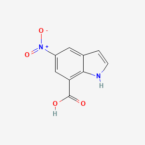 molecular formula C9H6N2O4 B1455431 5-nitro-1H-indole-7-carboxylic acid CAS No. 1167056-38-3