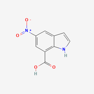 molecular formula C9H6N2O4 B1455431 5-Nitro-7-indole carboxylic acid CAS No. 1167056-38-3