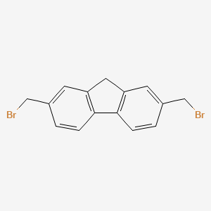 molecular formula C15H12Br2 B14554364 2,7-Bis(bromomethyl)-9H-fluorene CAS No. 61765-34-2