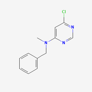 molecular formula C12H12ClN3 B1455438 N-Benzyl-6-chloro-N-methyl-4-pyrimidinamine CAS No. 1220029-16-2
