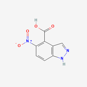 molecular formula C8H5N3O4 B1455441 5-nitro-1H-indazole-4-carboxylic acid CAS No. 1082041-68-6
