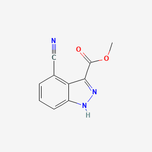 molecular formula C10H7N3O2 B1455443 methyl 4-cyano-1H-indazole-3-carboxylate CAS No. 1167056-66-7