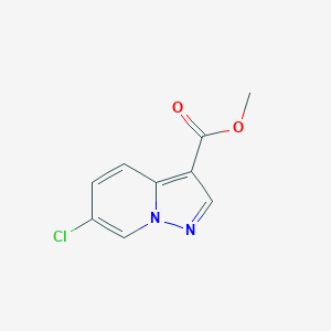 molecular formula C9H7ClN2O2 B1455444 Methyl 6-chloropyrazolo[1,5-a]pyridine-3-carboxylate CAS No. 1167055-86-8