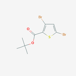 molecular formula C9H10Br2O2S B14554440 tert-Butyl 3,5-dibromothiophene-2-carboxylate CAS No. 62224-23-1
