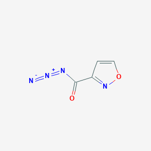 molecular formula C4H2N4O2 B14554441 1,2-Oxazole-3-carbonyl azide CAS No. 61672-68-2