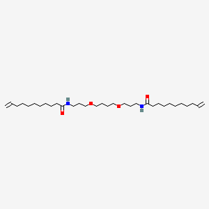 molecular formula C32H60N2O4 B14554461 N,N'-[Butane-1,4-diylbis(oxypropane-3,1-diyl)]di(undec-10-enamide) CAS No. 61796-73-4