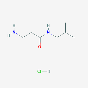 molecular formula C7H17ClN2O B1455448 3-Amino-N-isobutylpropanamide hydrochloride CAS No. 1220035-14-2