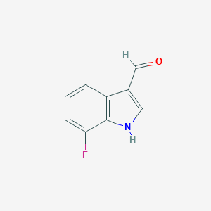 molecular formula C9H6FNO B145545 7-氟-1H-吲哚-3-甲醛 CAS No. 126921-16-2
