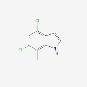 molecular formula C9H7Cl2N B1455452 4,6-Dichloro-7-methylindole CAS No. 1167056-84-9