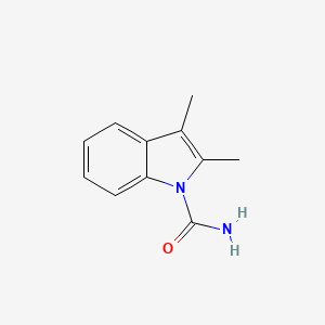 molecular formula C11H12N2O B14554535 1H-Indole-1-carboxamide, 2,3-dimethyl- CAS No. 61921-79-7