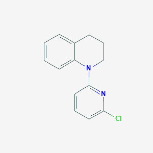 molecular formula C14H13ClN2 B1455459 1-(6-Chloro-2-pyridinyl)-1,2,3,4-tetrahydroquinoline CAS No. 1220036-43-0