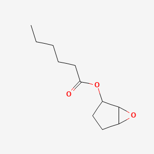 molecular formula C11H18O3 B14554592 6-Oxabicyclo[3.1.0]hexan-2-YL hexanoate CAS No. 62088-45-3