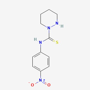 molecular formula C11H14N4O2S B14554657 N-(4-Nitrophenyl)tetrahydropyridazine-1(2H)-carbothioamide CAS No. 61653-65-4