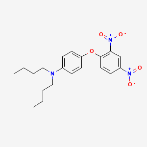 molecular formula C20H25N3O5 B14554721 N,N-Dibutyl-4-(2,4-dinitrophenoxy)aniline CAS No. 62033-97-0