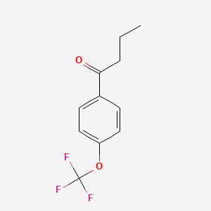 B1455473 1-[4-(Trifluoromethoxy)phenyl]butan-1-one CAS No. 56465-82-8
