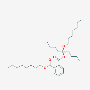 molecular formula C32H56O5Sn B14554734 Octyl 2-({[dibutyl(octyloxy)stannyl]oxy}carbonyl)benzoate CAS No. 62054-30-2