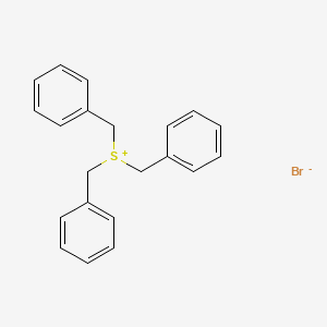 molecular formula C21H21BrS B14554763 Tribenzylsulfanium bromide CAS No. 62153-78-0