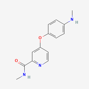 molecular formula C14H15N3O2 B1455481 N-Methyl-4-(4-(methylamino)phenoxy)picolinamide CAS No. 943314-89-4