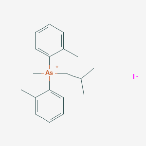 molecular formula C19H26AsI B14554825 Methylbis(2-methylphenyl)(2-methylpropyl)arsanium iodide CAS No. 62064-09-9