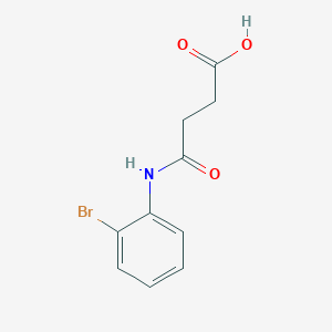 molecular formula C10H10BrNO3 B14554839 Butanoic acid, 4-[(2-bromophenyl)amino]-4-oxo- CAS No. 62134-47-8