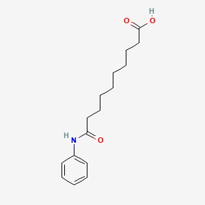 molecular formula C16H23NO3 B14554850 10-Anilino-10-oxodecanoic acid CAS No. 61797-98-6