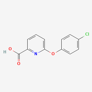 molecular formula C12H8ClNO3 B1455486 6-(4-氯苯氧基)吡啶-2-羧酸 CAS No. 51362-41-5