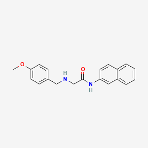molecular formula C20H20N2O2 B14554865 N~2~-[(4-Methoxyphenyl)methyl]-N-naphthalen-2-ylglycinamide CAS No. 62227-41-2
