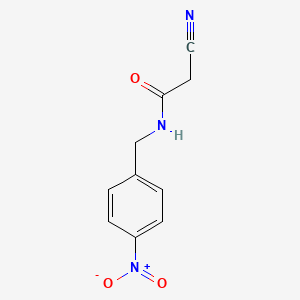 molecular formula C10H9N3O3 B1455487 2-cyano-N-[(4-nitrophenyl)methyl]acetamide CAS No. 566926-17-8