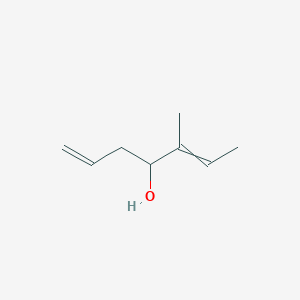 molecular formula C8H14O B14554906 5-Methylhepta-1,5-dien-4-ol CAS No. 62036-50-4