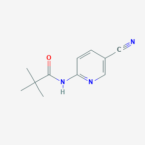 molecular formula C11H13N3O B1455493 n-(5-Cyanopyridin-2-yl)pivalamide CAS No. 1045861-07-1